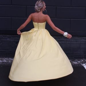 Yellow Sherri Hill Prom Dress